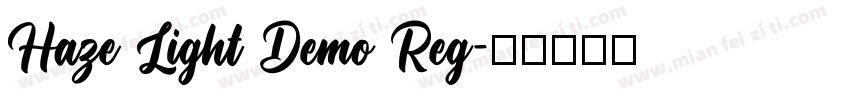 Haze Light Demo Reg字体转换